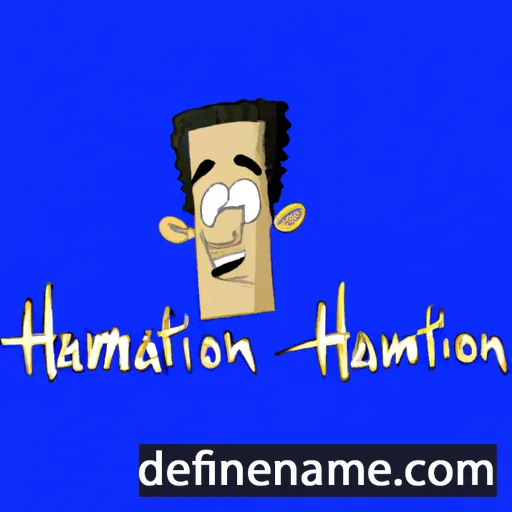 cartoon of the name Hamilton