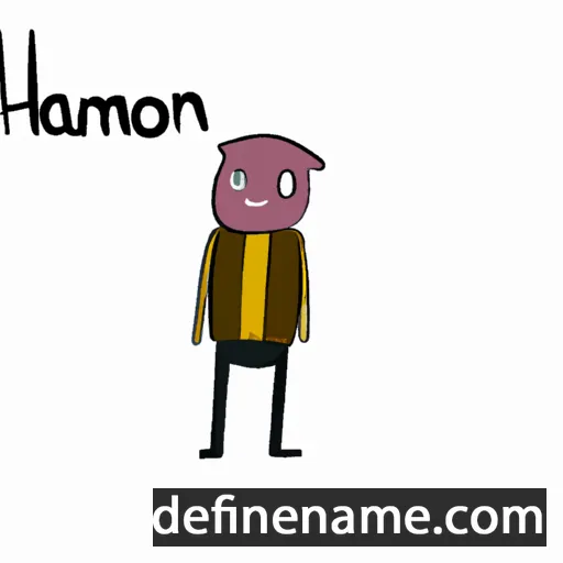 cartoon of the name Hamon