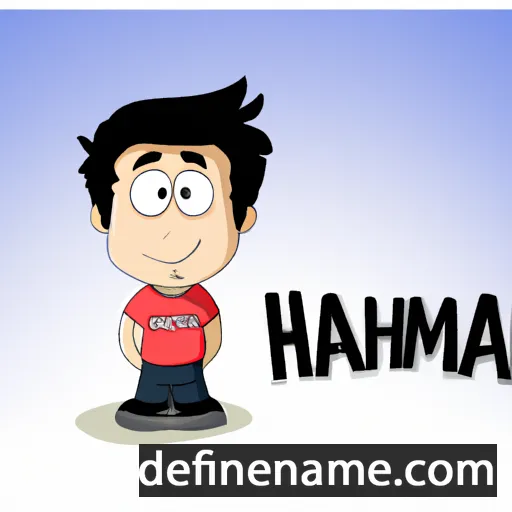 cartoon of the name Hamza