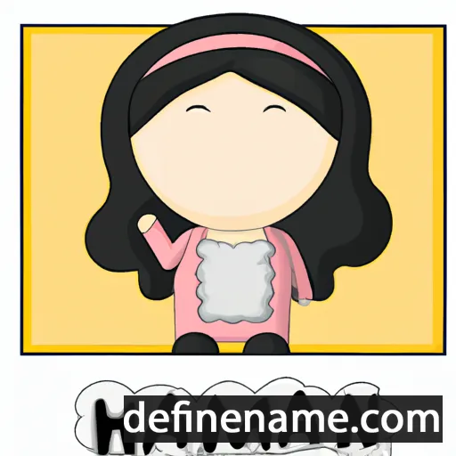 cartoon of the name Hanan