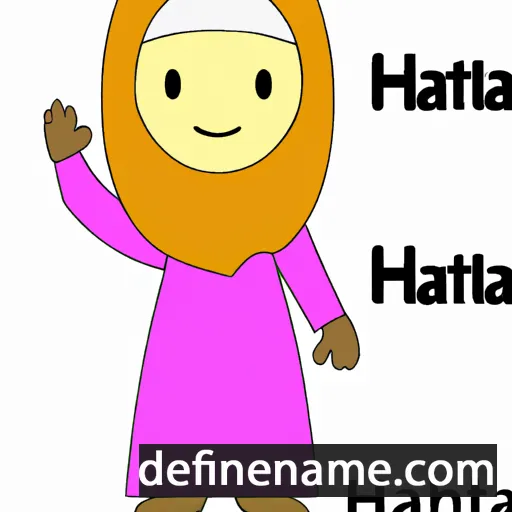 cartoon of the name Hanifa