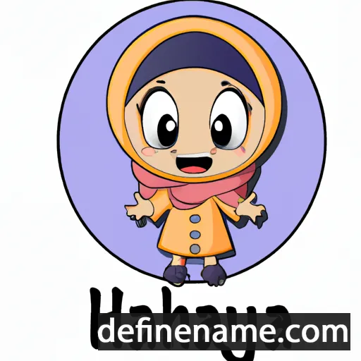 cartoon of the name Haniya