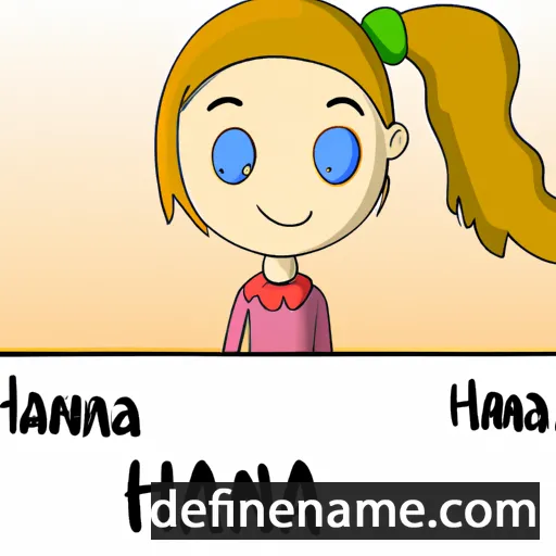 cartoon of the name Hanna