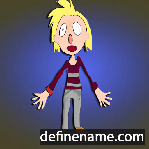 cartoon of the name Hanne