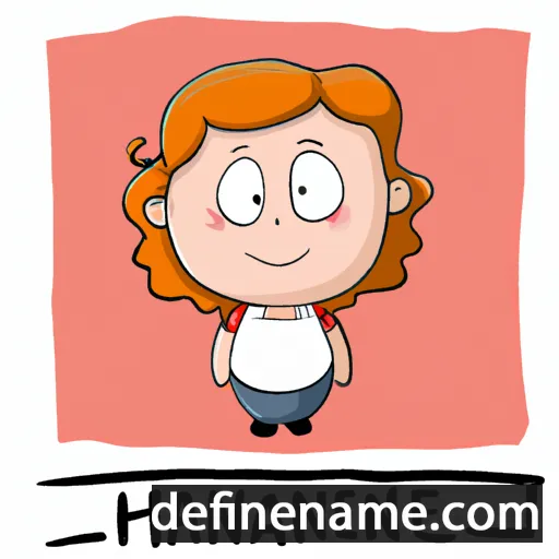 cartoon of the name Hannelore