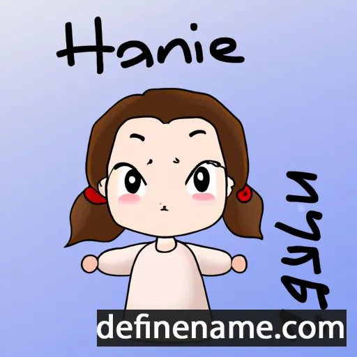 cartoon of the name Hannie