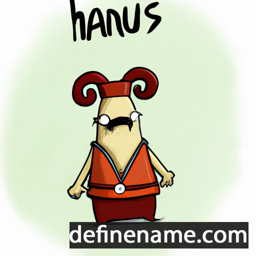 cartoon of the name Hanuš