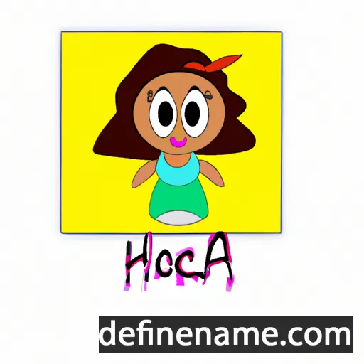 cartoon of the name Haoua