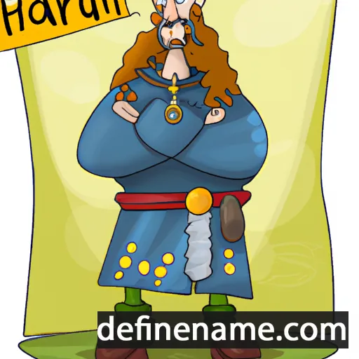 cartoon of the name Haraldr