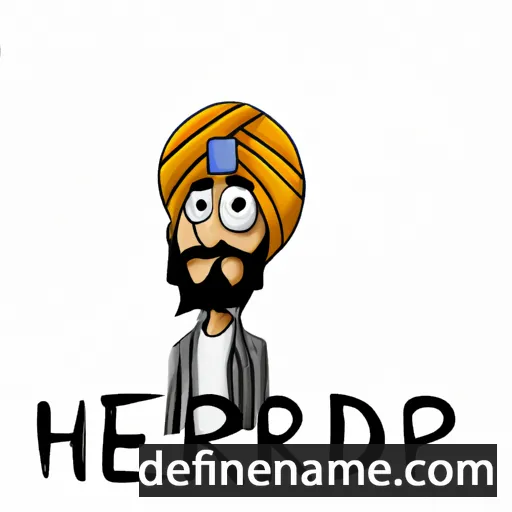 cartoon of the name Hardeep