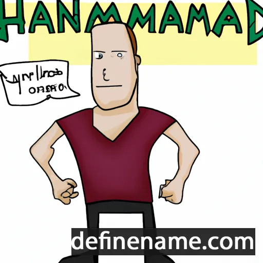 cartoon of the name Hardman