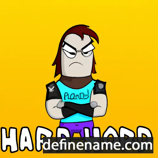 cartoon of the name Hardmod