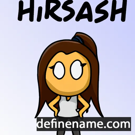 cartoon of the name Harisha