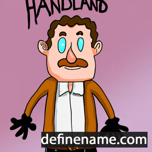 cartoon of the name Harland