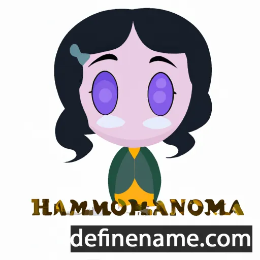 cartoon of the name Harmonia