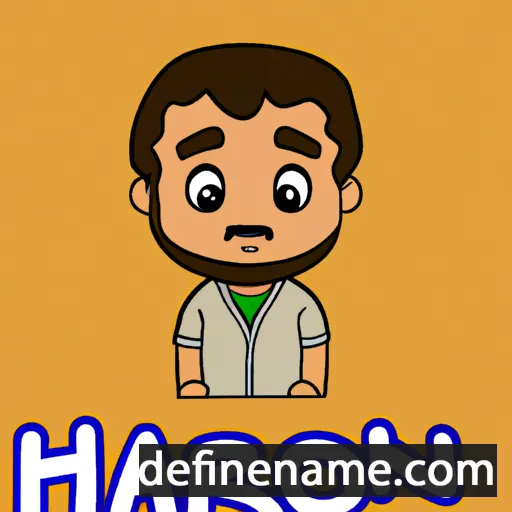 cartoon of the name Haroon