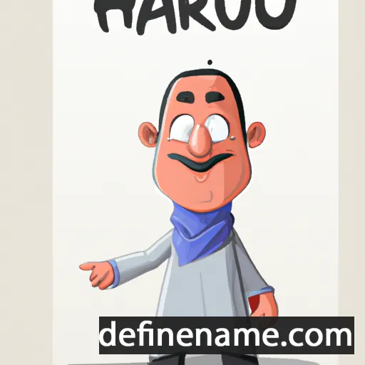 cartoon of the name Haroun