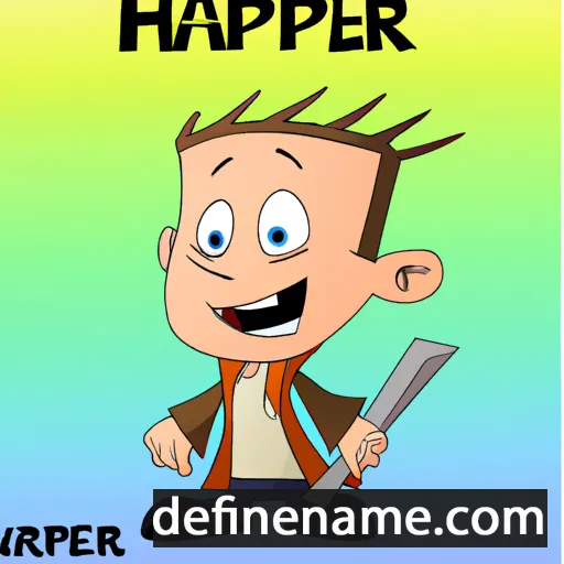 cartoon of the name Harper