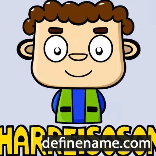 cartoon of the name Harrison