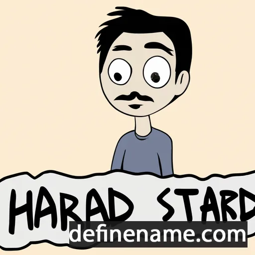 cartoon of the name Harshad