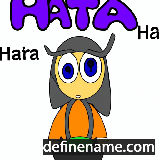 cartoon of the name Harta