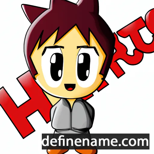 cartoon of the name Haruto