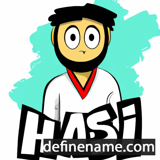 cartoon of the name Hasib