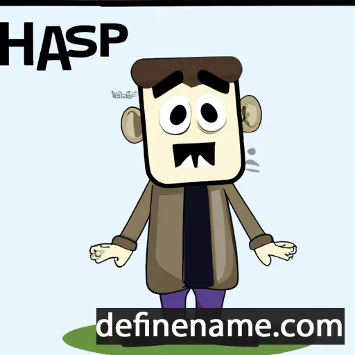 cartoon of the name Hasip