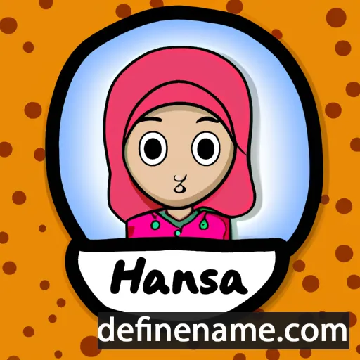 cartoon of the name Hasna