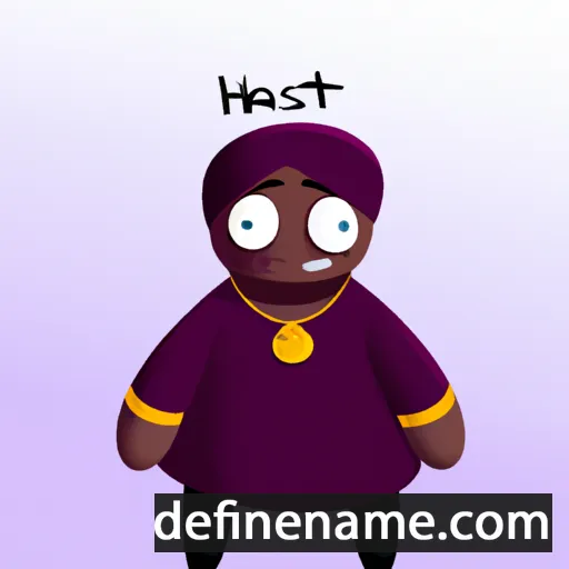 cartoon of the name Hastiin