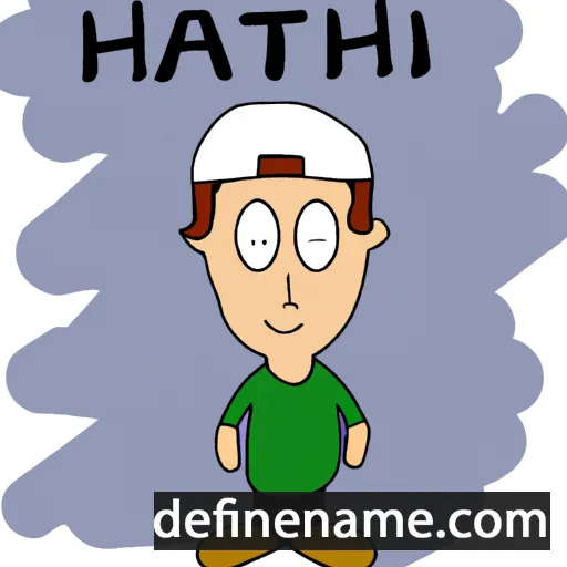 cartoon of the name Hatim