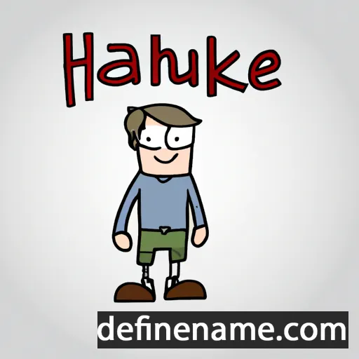 cartoon of the name Hauke