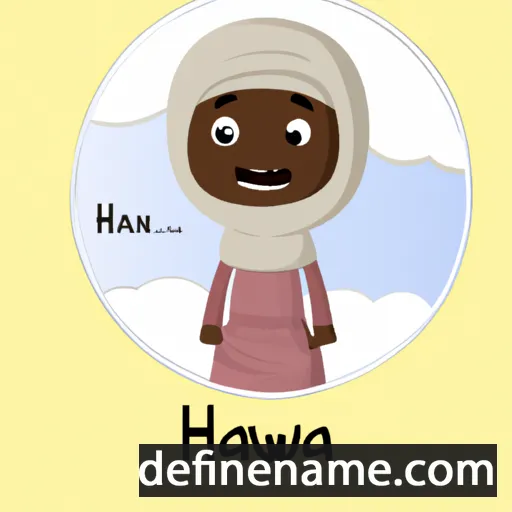 cartoon of the name Hauwa