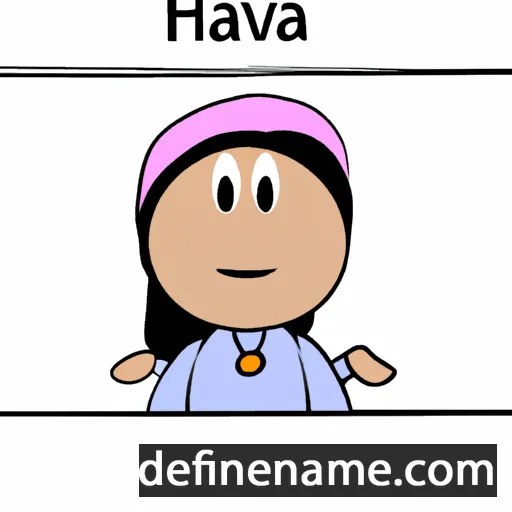 cartoon of the name Havva