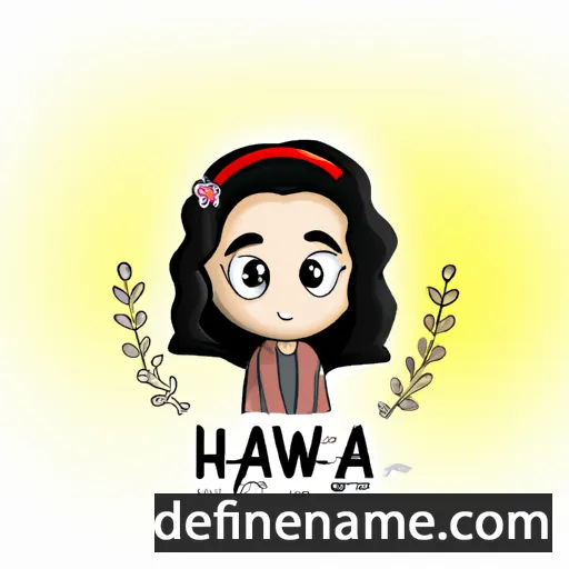 cartoon of the name Hawa