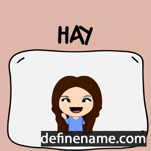 cartoon of the name Haya