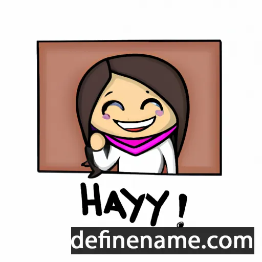 cartoon of the name Hayat