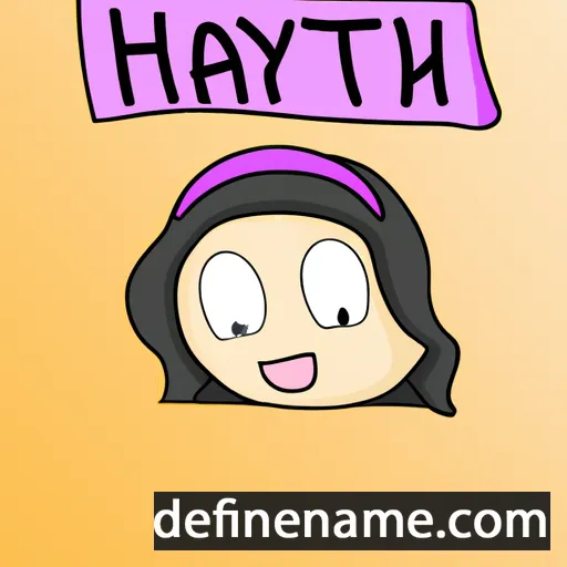 cartoon of the name Hayati