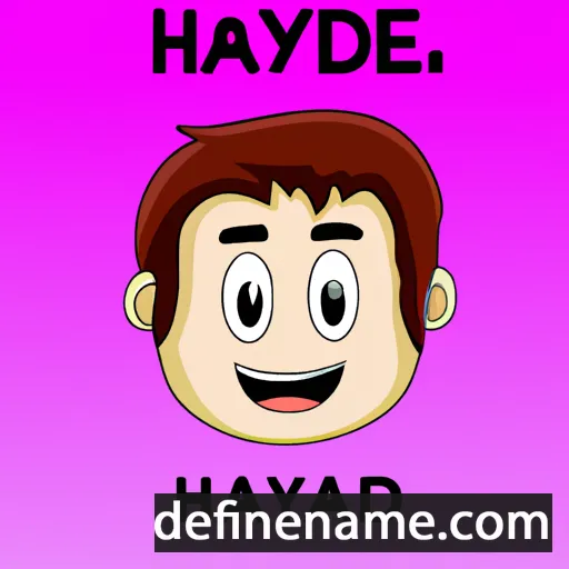 cartoon of the name Haydar