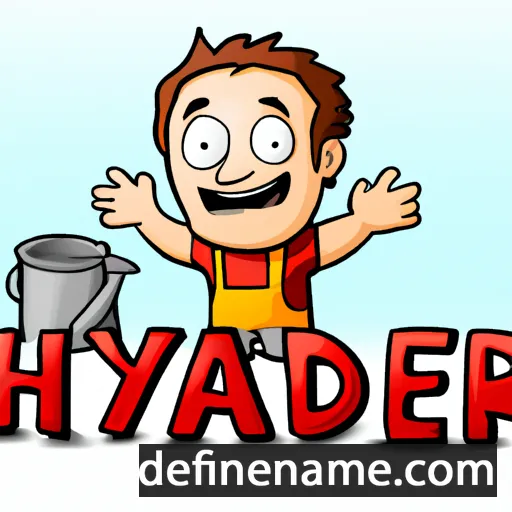 cartoon of the name Hayder