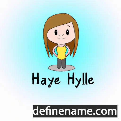 cartoon of the name Haylee