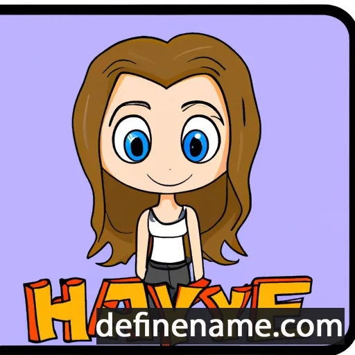 cartoon of the name Hayley