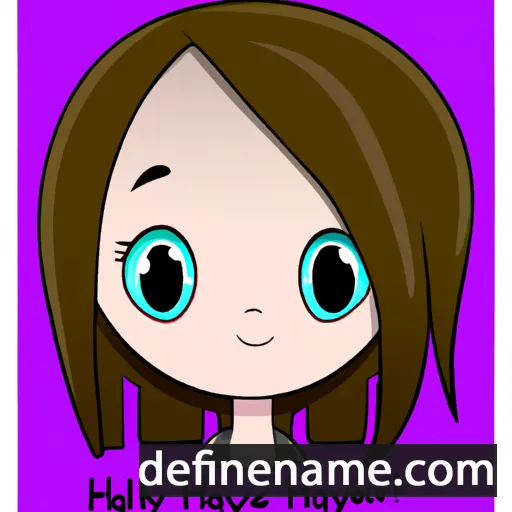 cartoon of the name Haylie