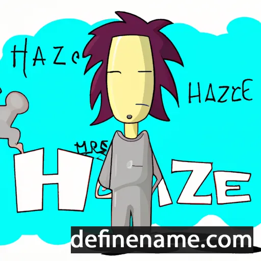 cartoon of the name Haze