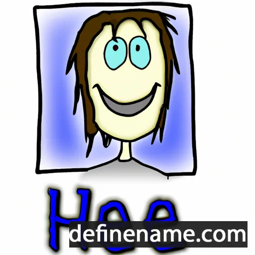 cartoon of the name He