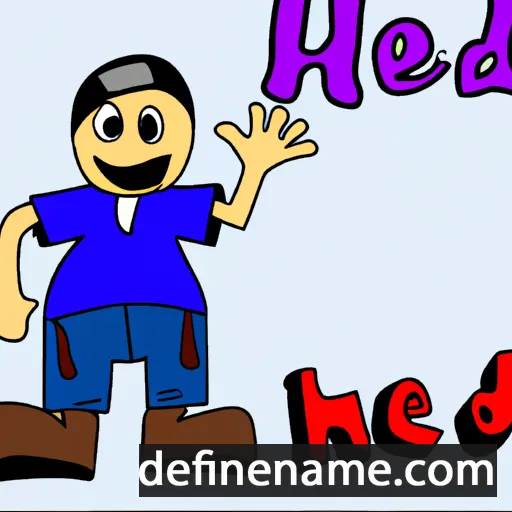 cartoon of the name Hédi