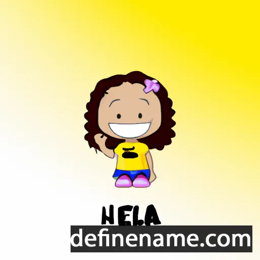 cartoon of the name Hélia