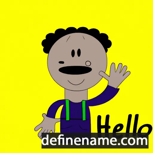 cartoon of the name Hélio