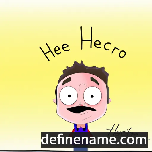 cartoon of the name Hèctor