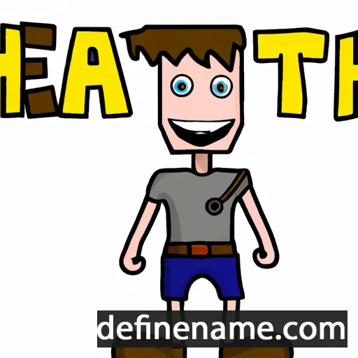 cartoon of the name Heath